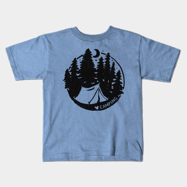 Love Camping Kids T-Shirt by MaeveDuck